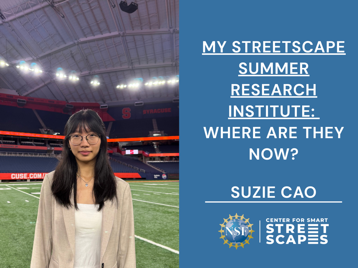 Where Are They Now? Spotlight on Suzie Cao - Center for Smart Streetscapes